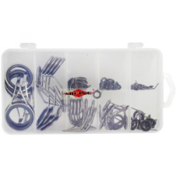 Набор колец SIC Mifine D04 - на штекерный спиннинг (на 1 ножке) Black-Nicel (уп.75шт)