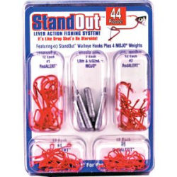 Набор крючков Stand Out Drop-Shot Kit 40 pcs Red + 4 груза (ST-W-52)