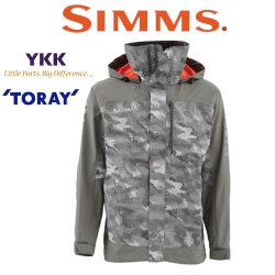 Simms Challenger Bass Jacket Hex Camo Boulder