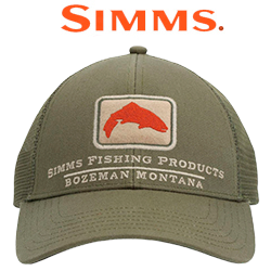 Simms Trout Icon Trucker, Riffle Green