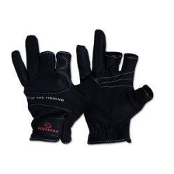 Перчатки неопр. Fishing gloves-21 обрез. 3 пал., черн., р-р L (Kosadaka) SGS21-L