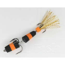 Приманка Мандула "Флажок" XXL Fish Модель 12 цв. ЧерноОранжевоЧерный