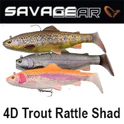 Savage Gear 4D Trout Rattle Shad 12.5