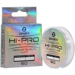 Монофильная леска Zemex Hi-Pro Competition Line 50m clear - d 0.128 mm, 1.67 kg