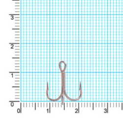 Крючок тройник Kaida CRANE Treble HookTeflonTreated H331 #12 26шт