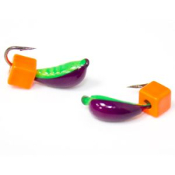 Мормышка Уралка рифлёная №1,5 (фз)+ куб апельсинка(0,48)