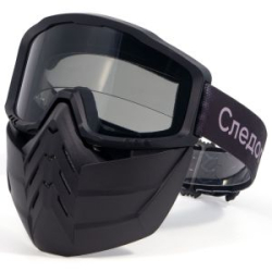 Маска мотоциклетная/снегоходная СЛЕДОПЫТ M8, линза grey