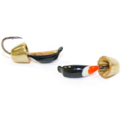 Мормышка Нимфа №2 (чм)+ колокол золото(0,65)