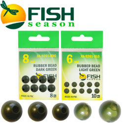 Fish Season Rubber Bead Бусина резиновая