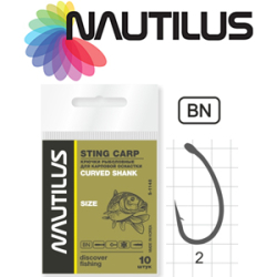 Nautilus Sting Carp Curved Shank S-1148BN