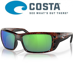 Costa Permit 580 P (Tortoise/Green Mirror, XLarge)