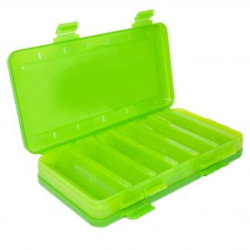 Коробка для воблеров и балансиров Три кита ВБ-2 зеленая 2-х стор.(6+6отд.)(230х125х35мм)
