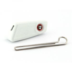 Мормыш Груз крашеный разборная чебурашка "ПРОХОДИМЕЦ" 12 гр., цвет 08-люминисцентный белый