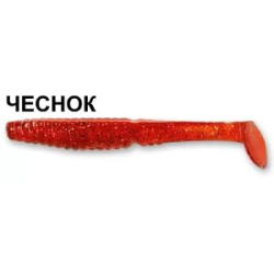 Силиконовая приманка Crazy Fish Scalp Minnow 4" 18-100-4-5 чеснок цв. cherry (вишня)