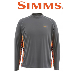 Simms Solarflex Crewneck Deyoung Trout Iron