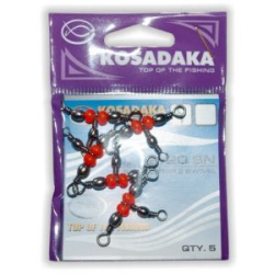 Вертлюг трехсторонний T-образный №12x№14 14kg (5шт.) Kosadaka 2120BN-12x14