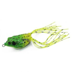 Лягушка-незацепляйка Namazu Frog с лепестком 55мм 10гр. цвет 01, крючок-двойник YR Hooks (BN) #1/