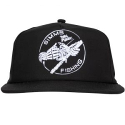 Кепка Simms Unstructured Flat Brim Cap, Black