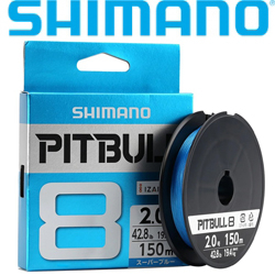 Shimano Pitbull PE8 PL-M58R Blue 150m