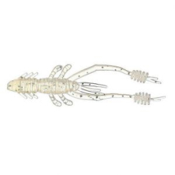 Силиконовая приманка Креветка Reins Ring Shrimp 3" (в уп. 10 шт.) цв. #318 Clear Pearl Silver