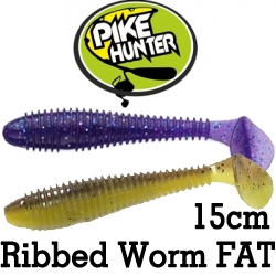 Pike Hunter Ribbed Worm FAT 5.8"