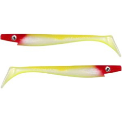 Силиконовая приманка Strike Pro Pig Shad Jr, 200 мм, 50 гр, цвет: Clown Glow (уп./2шт.) (SP-172C#SP22)