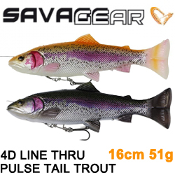 Savage Gear 4D Line Thru Pulsetail Trout 16cm 51g SS