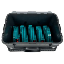 Ящик зимний Fish'ka "Практик" с ручкой и ремнем в комплекте с 10-ю жерлицами, цвет "Грей"