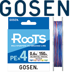 Gosen Roots PEx4 5colors 150m