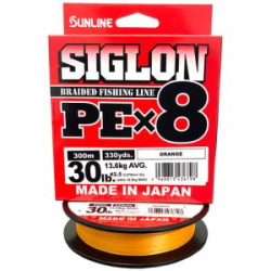 Плетёный шнур Sunline Siglon PEx8 Orange 300m #3/50LB