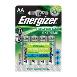 Аккумуляторные батарейки Energizer Extreme NH15/AA 2300 BP4 Pre-Ch (4шт) 1.2V