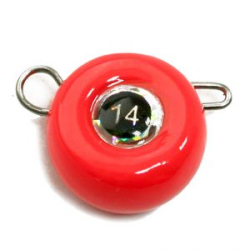 Груз крашеный разборная чебурашка "ТАБЛЕТКА" 10 гр., цвет 01- красный GCR(T)C-10-01 10 шт