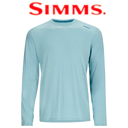 Simms SolarFlex Crew, Steel Blue Heather