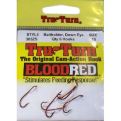 Крючок Tru Turn Bait Holder 303ZS, №6; 6 psc Blood Red