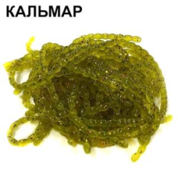 Силиконовая приманка Crazy Fish Nano Worm 9см 86-90-1-6 кальмар цв. olive (оливка)