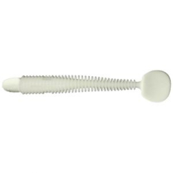 Силиконовая приманка виброхвост RuBaits Long Bomb Ribster - RBPR140Wh01 - Белый молочный