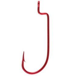 Крючок офсетный Owner Offset Shank Wide Gap Red №1/0 6шт