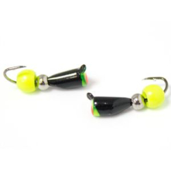 Мормышки "Зеленый мыс" Гвоздик №3 (бч)+ шар лимонка/ серебро(1,2)