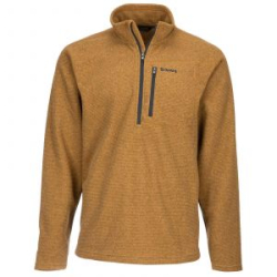 Пуловер Simms Rivershed Sweater Quarter Zip '20, Dark Bronze, XL