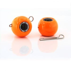 Мормыш Груз крашеный разборная чебурашка "ШАР" 44 гр., цвет 13-оранжевый люминофор GCR(B)C-44-13 5 шт