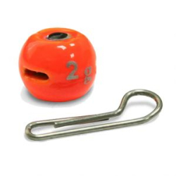 Мормыш Груз крашеный разборная чебурашка "ШАР" 2 гр., цвет 13-оранжевый люминофор GCR(B)C-02-13 10 шт