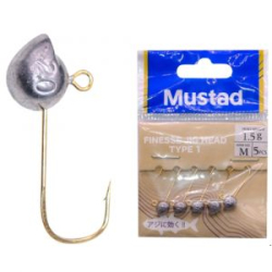 Джиг-головка Mustad Finesse Jig Head Type 1 AJ-JGR 2.0 гр. 5 шт/уп.