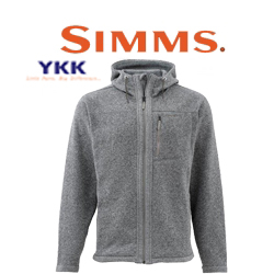 Simms Rivershed Full Zip Hoody Smoke