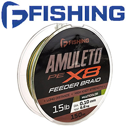 F-Fishing Amuleto Braid PE X8 Feeder 150m Multicolor