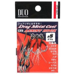Крючок-ассист спарка DUO Drag Metal Cast Assist Hook DC-WP #14 (3 пары)