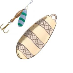 Блесна вращающаяся Mikado Drone №3 - золото/SB