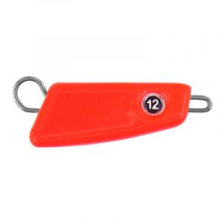 Мормыш Груз крашеный разборная чебурашка "ПРОХОДИМЕЦ" 12 гр., цвет 01- флуо красный