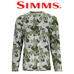 Simms SolarFlex Crew, Regiment Camo Clover