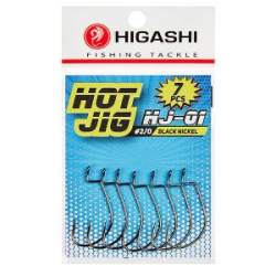 Офсетные крючки Higashi Hot Jig HJ-01 Black nickel #2/0