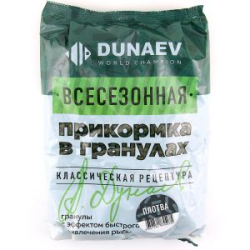 Прикормка всесезонная Dunaev гранулы 0.75кг - Плотва